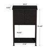 Herture 5-10 Gallon Fish Tank Stand, Metal Double Aquarium Stand