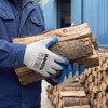 UNINOVA Work Gloves, Crinkle Rubber Latex Palm Coating, Safety Work