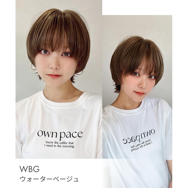 Aquadol Wg361RLB Wig, Short Bangs, Layer, Wolf Blonde Hair, Color,