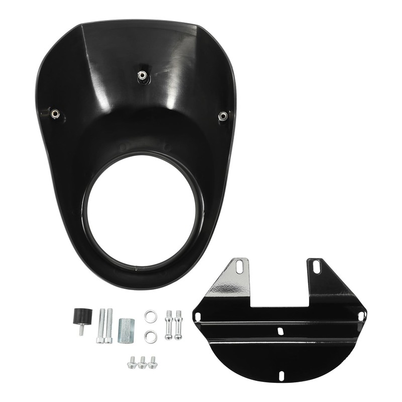 Headlight Fairing Mask Front Cowl Fork For Harley Sportster Dyna