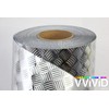 Industrial Utility Diamond Plate Metallic Chrome Finish Vinyl Wrap Underlayer