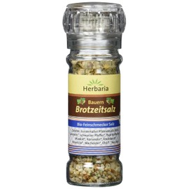 Herbaria Bauern Organic Bread Time Salt Mill Pack of 2 x 70 g