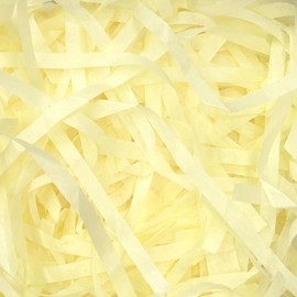 Haobase 100g Shredded Tissue Paper, Raffia Paper Shreds for Gift Boxes Hamper Filling and Packging, Party Supplies Accessories (Light Yellow)