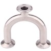 DERNORD 3 Way U Sanitary Ferrule Pipe Fittings Tri-Clamp Type