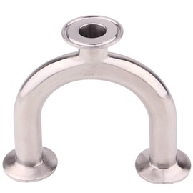 DERNORD 3 Way U Sanitary Ferrule Pipe Fittings Tri-Clamp Type Stainless Steel 304 (Pipe OD: 1 INCH)