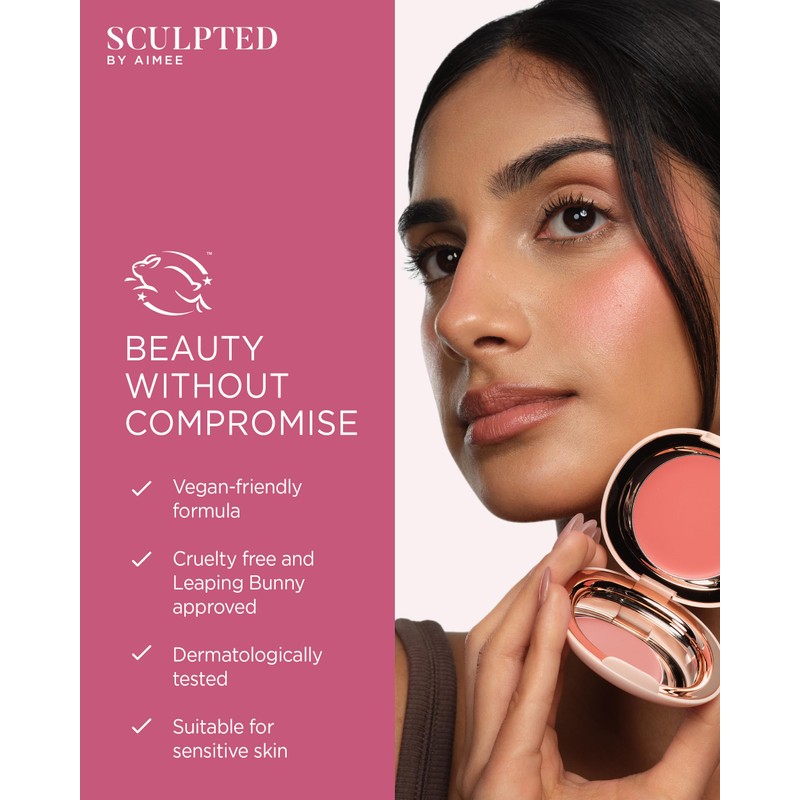 Sculpted by Aimee Cream Luxe Blush, Cream Blusher for Cheeks