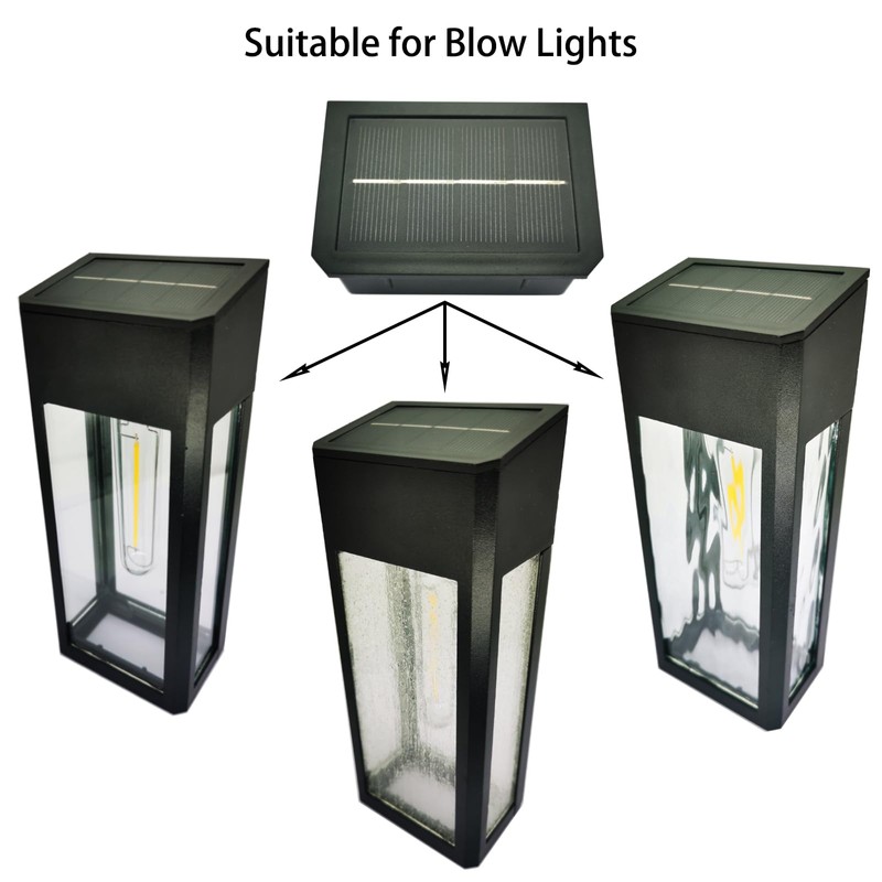 Yotopow 2 Pack Solar Light Replacement Top for Outdoor Fence