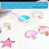 sourcing map Holographic Clear PVC Vinyl Film Glitter Star Holographic