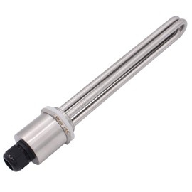 DERNORD 1-1/2 Inch Heating Element U Type Electrical Brewing Water Boiler Heater NPT Male Flange (208V 6000W)
