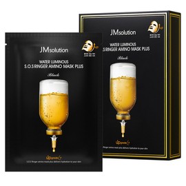 JM Solution Water Glow SOS Ringer Amino Mask Plus, Pack of 10, 1 Pack / 제이엠솔루션 물광 에스오에스 링거 아미노 마스크 플러스, 10개입, 1개