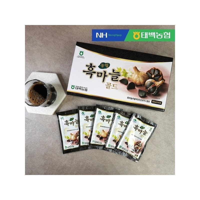 Deo Joeun Food [태백농협] 흑마늘 골드 80ml x 30포 [Taebaek