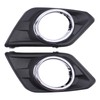 ApplianPar 2Pcs Front Driver and Passenger Side Fog Light Bezel
