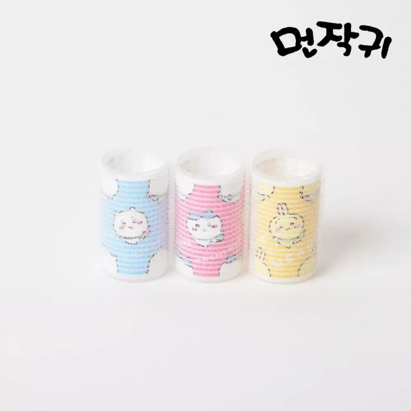 Chika 치이카와 헤어롤 3P그루프 앞머리롤 뿌리볼륨 앞롤 머리롤 스타일링 캐릭터롤