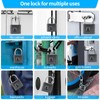 KENRONE Fingerprint Padlock with Emergency Key, IP66 Waterproof and Rustproof,