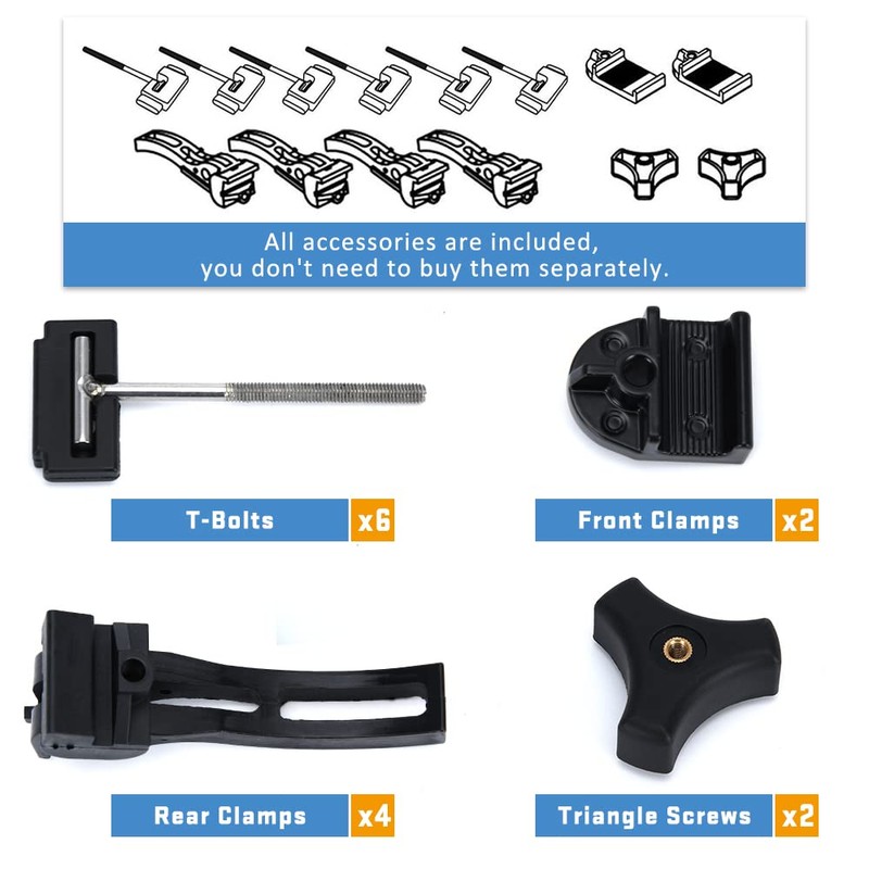PQY Truck Tonneau Cover Replacement Installation Accessory for Hard Tri-fold