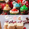 36 adornos acrílicos para tartas en blanco, para fiesta de