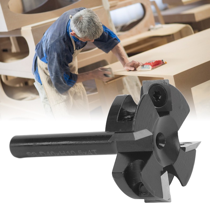 Surfacing Router Bit 4 Flute 8mm Shank 40mm Cutting Diameter