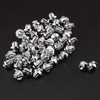 RTRHINOTUNING 50pcs Chrome Silver Universal Wheel Rim Lip Rivets Nuts