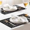 ZSYTZL Placemats Set of 4 Washable Durable Table Placemats for
