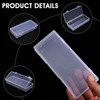 Dimeho 6 Inch Plastic Storage Boxes, 3 Pcs Rectangular Small