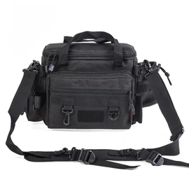 ZJchao Fishing Bag, 1000D Water Resistant Oxford Fabric Fishing Backpack with Tackle Boxes Tackle Box Bag with Rod Holders for Saltwater or Freshwater Fishing