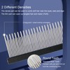 Pet Comb Ergonomic Dog Grooming Comb Removes Tangles and Knots