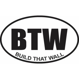 BUILD THAT WALL TRUMP DECAL WINDOW BUMPER STICKER POLITICAL