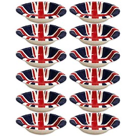 RockParty Union Jack Tableware Olympics Great Britain GB Flag - Paper Bowls (12 x Bowls)