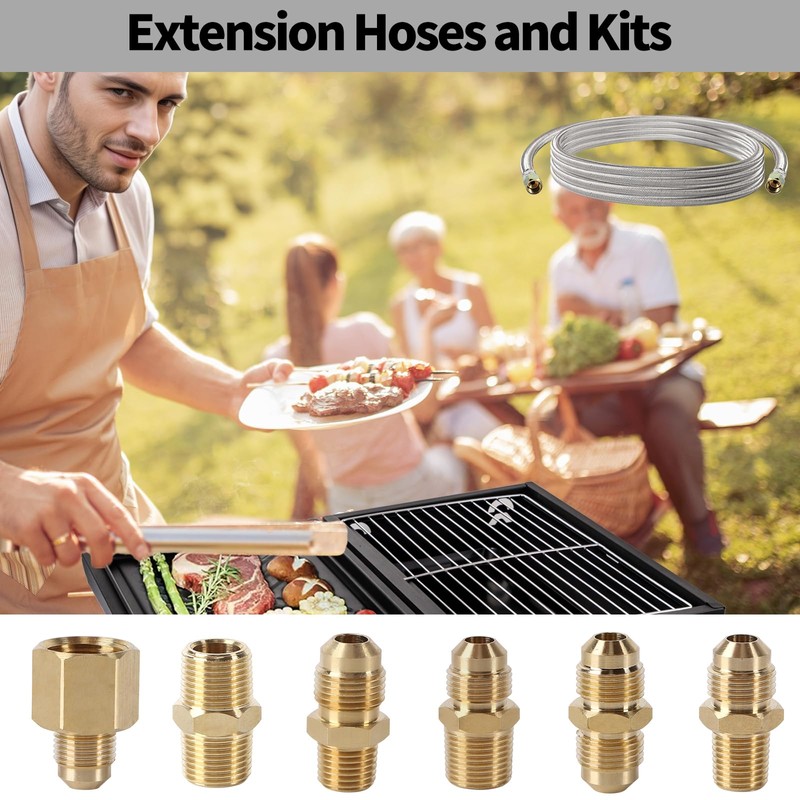 2 MULE TEAM 24 FT Propane Hose Extension High Pressure
