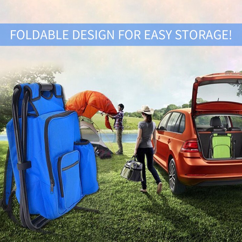 Portable Ice Chair Cooling Seat Ice Stool Foldable Insulated Ice