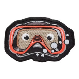PatchStop Brand Peek-A-Boo Diver Mask Patch, Scuba Diving Caricature Patches