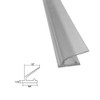 Gordon Glass® Shower Door Clear Polycarbonate Strike Seal with Soft