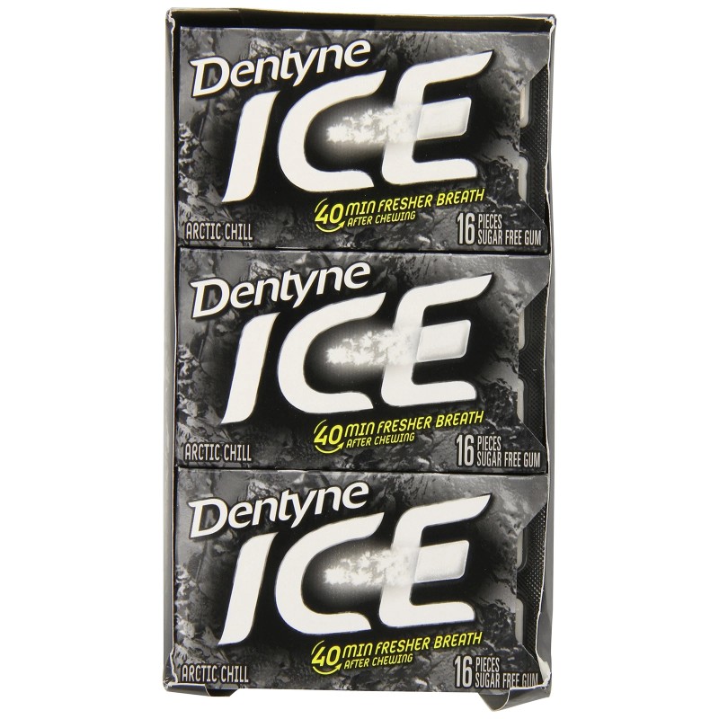 Dentyne Ice Arctic Chill Sugar-Free Gum, 12 Count