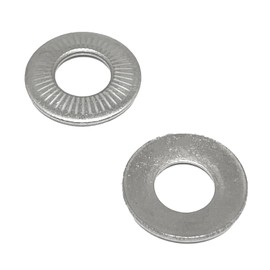 30 Pcs M10 304 Stainless Steel Conical Knurled Spring Washer,Spring Disc Washer,Conical Knurled Spring Washers,Prevent Loose Fasteners