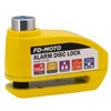 FD-MOTO Alarm Disc Lock & Reminder Cable Yellow