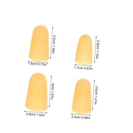 FUNOMOCYA 20pcs Rubber Finger Protectors Static Thumb Guards for Electronics Assembly Comfortable Grip Wear for Use