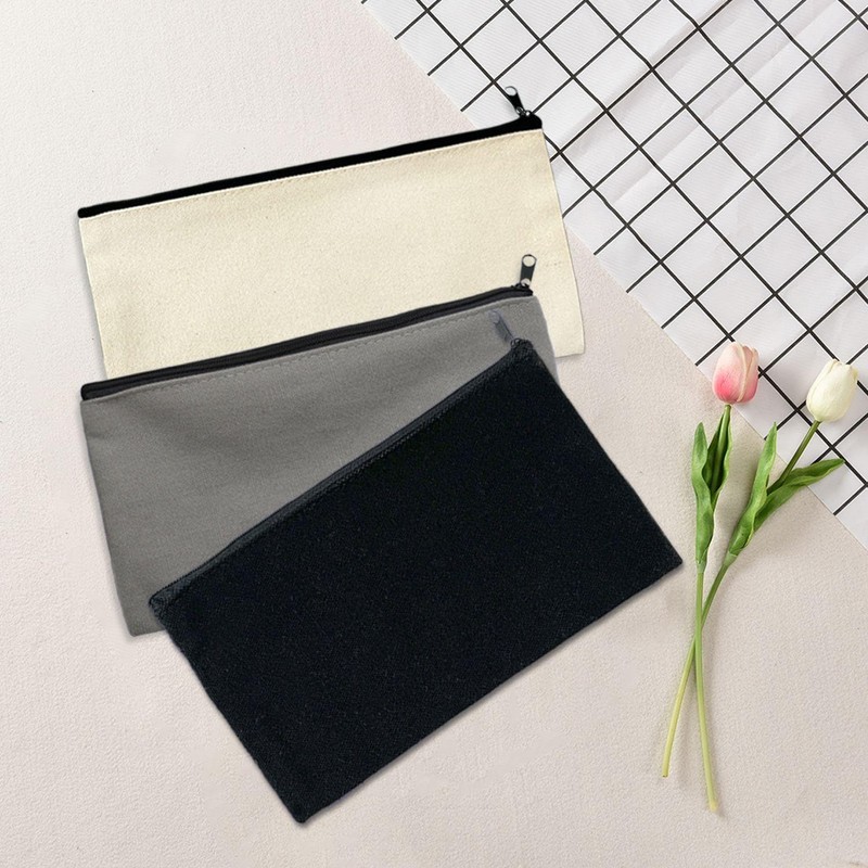 9-Piece Canvas Storage Bags, Graffitiable Storage Bags, Portable Storage Bags,