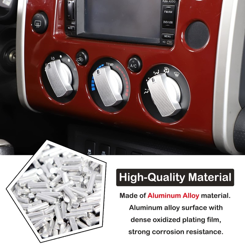 Car Center Console Air Conditioner Switch Button Knob Trim Cover