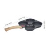Egg Frying Pan Heat Sensitive Silicone Aluminium Pancake Frying Pan