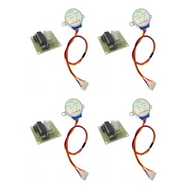JZK 4 Sets Gear Stepper Motor 28BYJ-48 5V Stepper Motor with ULN2003 Motor Driver Board for Arduino