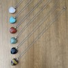 Semi Precious Heart Stone Necklace - Women's Love Amulet Anhänger