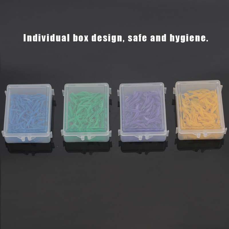400pcs Disposable Dental Plastic Wedge with Hole All 4 Sizes