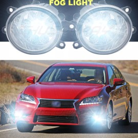 CHUSYYRAY Pair Fit For 2013-2015 LEXUS GS450H/GS350 Clear Front Bumper Fog Lights Lamps