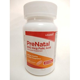 Leader Prenatal Vitamins Caplets 100 CT (PACK OF 3) by Leader
