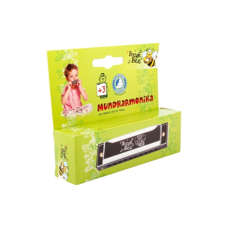 Boogie Bee Metal Harmonica 10.5 cm