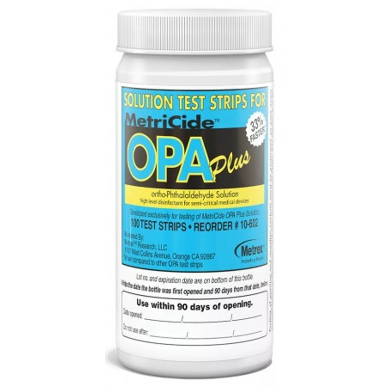 Metrex *200-Pack* Metrex MetriCide OPA Plus Solution Test Strips 10-602