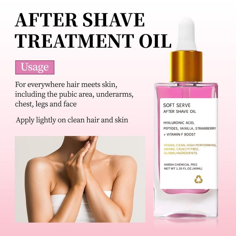 Soft Serve After Shave Oil - Strawberry & Vanilla Scent:_Donut