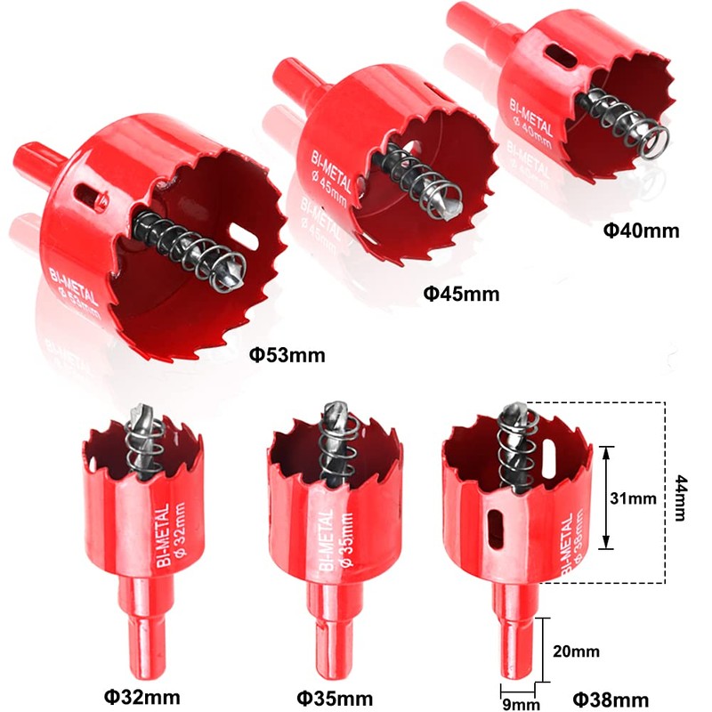 Bimetal Hole Saw, Drilling and Cutting Tool, HSS Drill Bit,