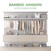 APRTAT Bamboo Hangers 20 Pack - Durable & Slim Coat