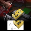 MOSKYAudio Distortion/Overdrive/Preamp Guitar Effect Pedal 4 Mode Switch & Level/Gain